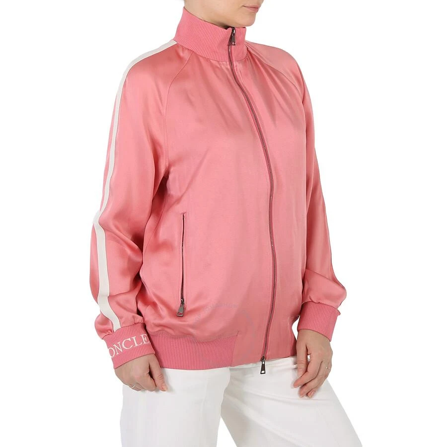 商品Moncler|Ladies Pink Satin Track Jacket,价格¥1807,第2张图片详细描述