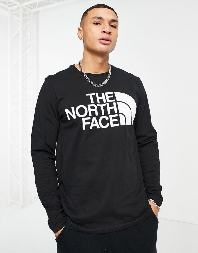 The North Face Standard logo long sleeve t-shirt in black商品第3张图片规格展示