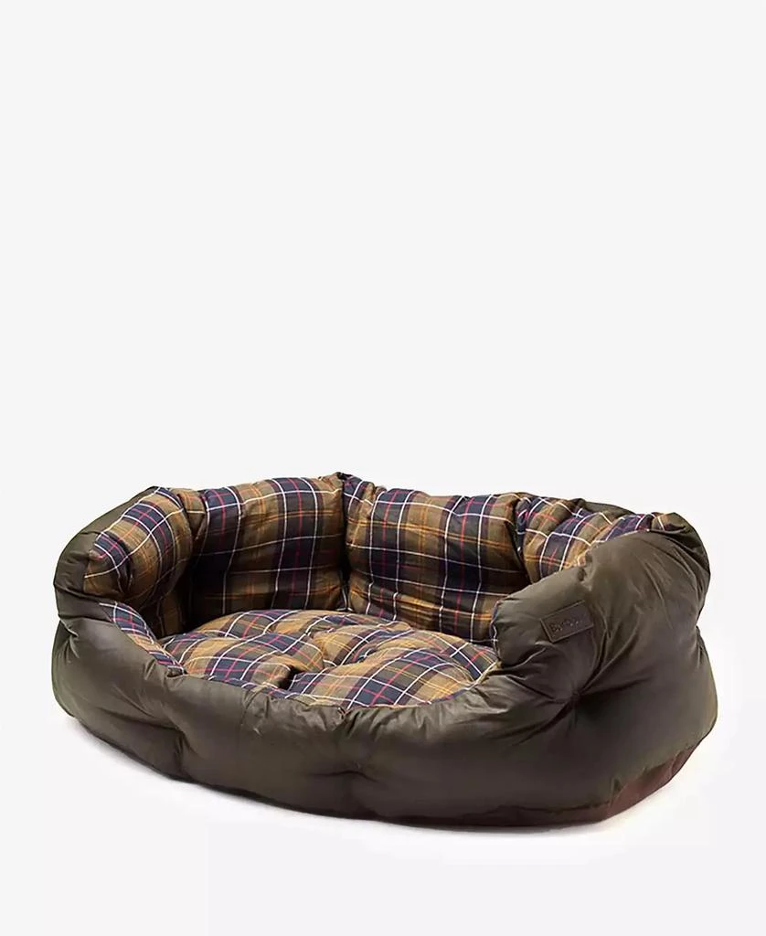 商品Barbour|Plaid Lined Waxed Cotton Slumber Pet Bed, Large,价格¥417,第1张图片