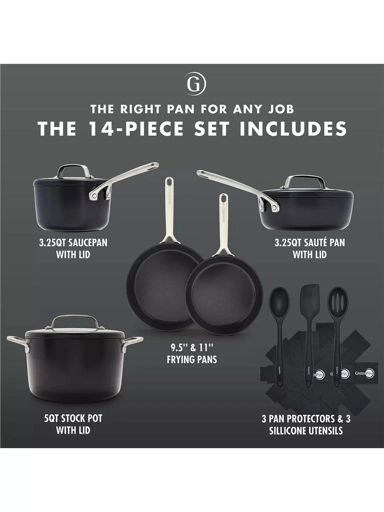 商品Greenpan|GP5 14-Piece Cookware Set,价格¥4496,第5张图片详细描述