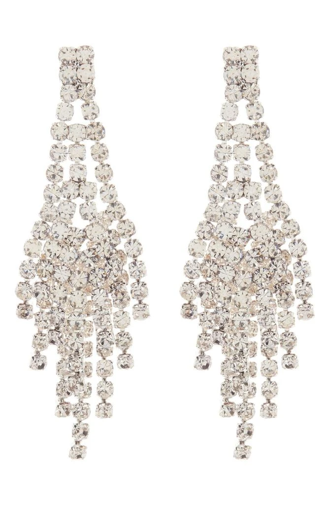 商品Tasha|Crystal Drop Earrings,价格¥45,第1张图片