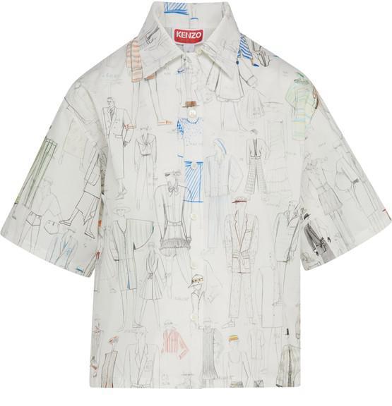 商品Kenzo|短袖印花衬衫,价格¥2869,第1张图片