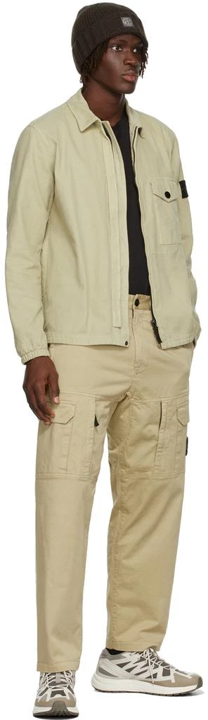 商品Stone Island|Beige Cotton Cargo Pants,价格¥2205,第5张图片详细描述