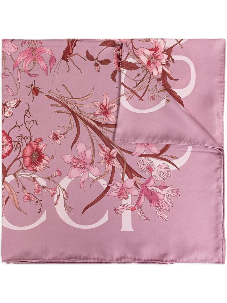 商品Gucci|Gucci Floral Print Scarf,价格¥3303,第1张图片