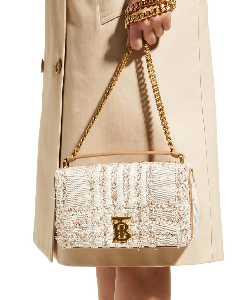 商品Burberry|Lola Small Needle Punch Check Canvas Crossbody Bag,价格¥16760,第2张图片详细描述