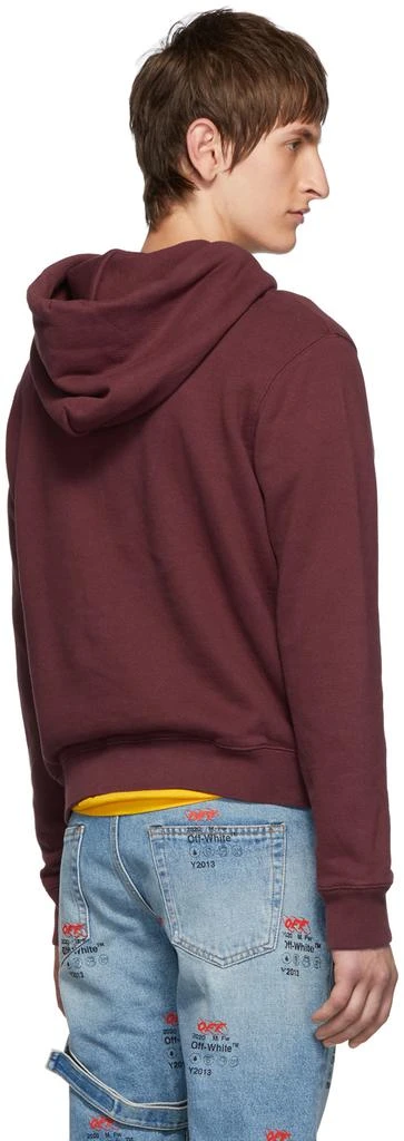 商品Off-White|Burgundy Logo Slim Hoodie,价格¥1601,第3张图片详细描述