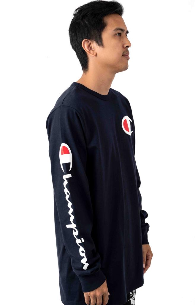 Heritage Large C L/S Shirt - Navy商品第2张图片规格展示