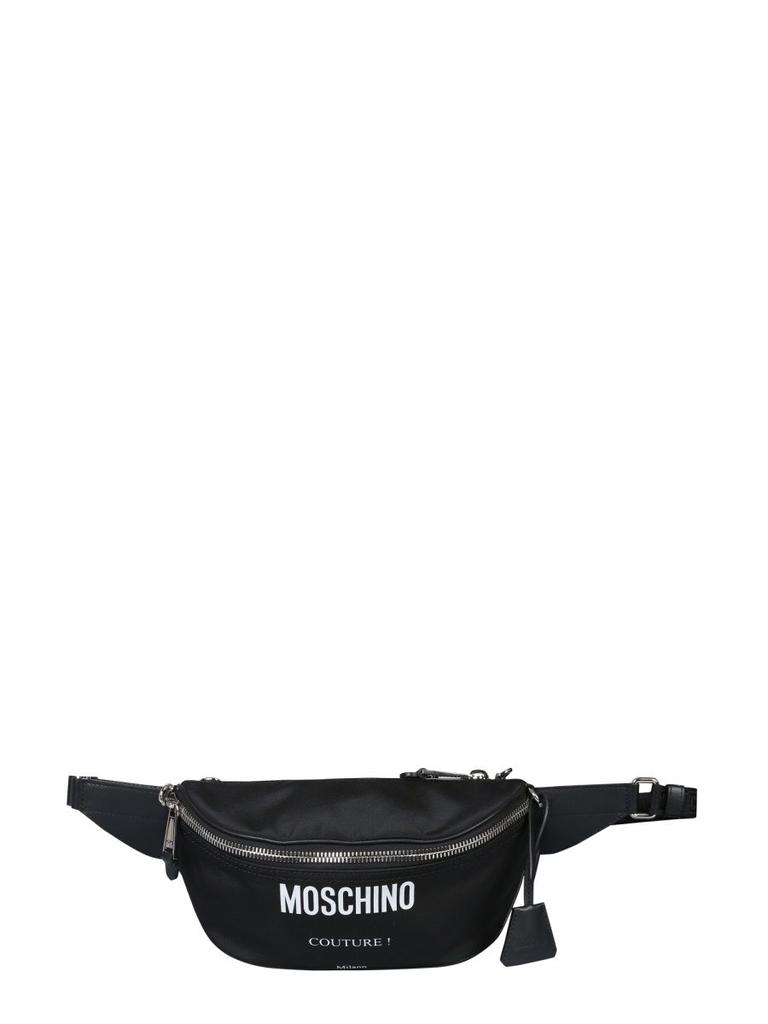 Moschino Mens Black Nylon Belt Bag商品第1张图片规格展示