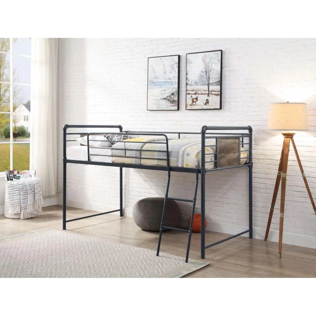 商品Simplie Fun|Cordelia Twin Loft Bed w/Slide in Oak,价格¥9024,第2张图片详细描述