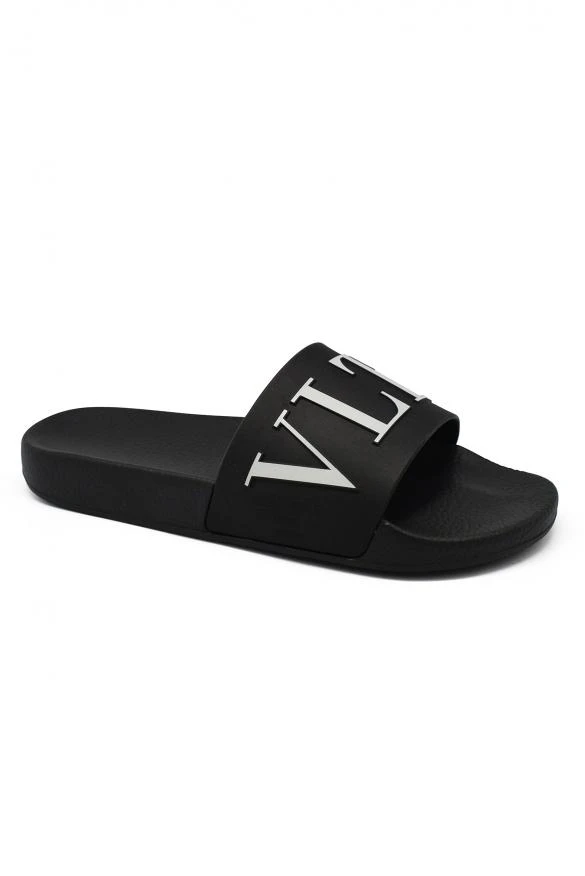 商品Valentino|Luxury shoes for women valentino vltn flip flops in black rubber,价格¥2590,第2张图片详细描述