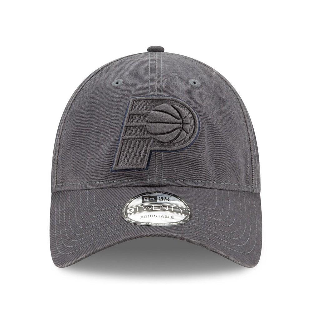 商品New Era|Men's Graphite Indiana Pacers Tonal Team Pop 9TWENTY Adjustable Hat,价格¥132,第4张图片详细描述
