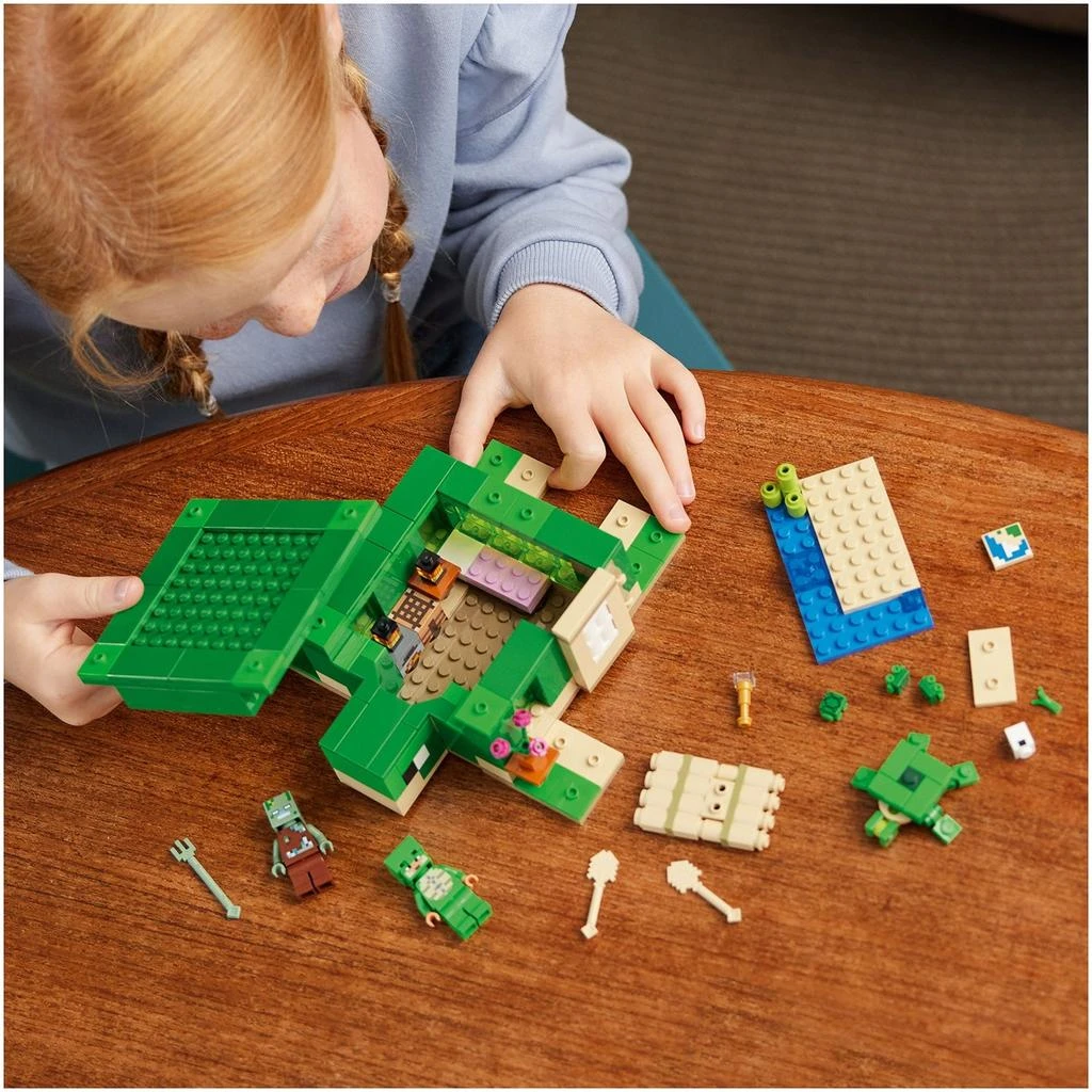 商品LEGO Minecraft The Turtle Beach House with Animal Toys 21254,价格¥242,第5张图片详细描述