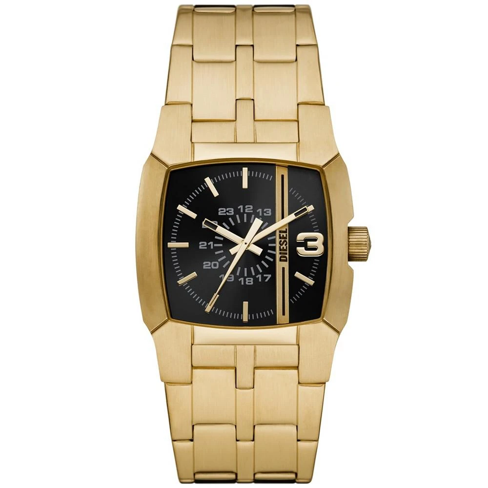 商品Diesel|Men's Cliffhanger Gold-Tone Stainless Steel Bracelet Watch, 36mm,价格¥1412,第1张图片