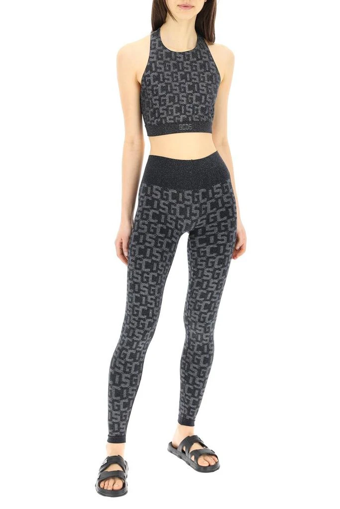 商品GCDS|LUREX MONOGRAM LEGGINGS,价格¥1138,第2张图片详细描述