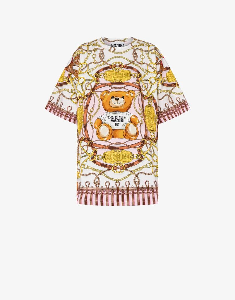 商品Moschino|Military Teddy Scarf Jersey T-shirt,价格¥4896,第1张图片