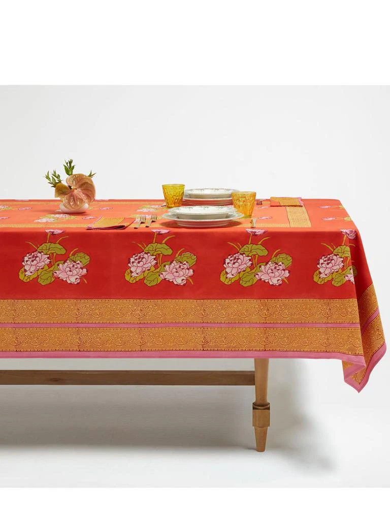 商品LISA CORTI|Tea Flower Redorange Tablecloth,价格¥2052,第2张图片详细描述