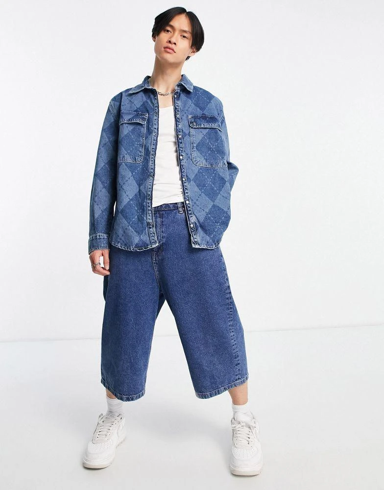 商品The Ragged Priest|The Ragged Priest steeze denim shirt in blue,价格¥317,第3张图片详细描述