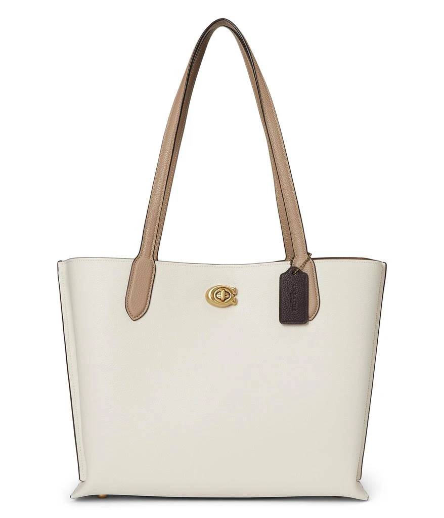 商品Coach|Color-Block Leather Willow Tote,价格¥2839,第1张图片