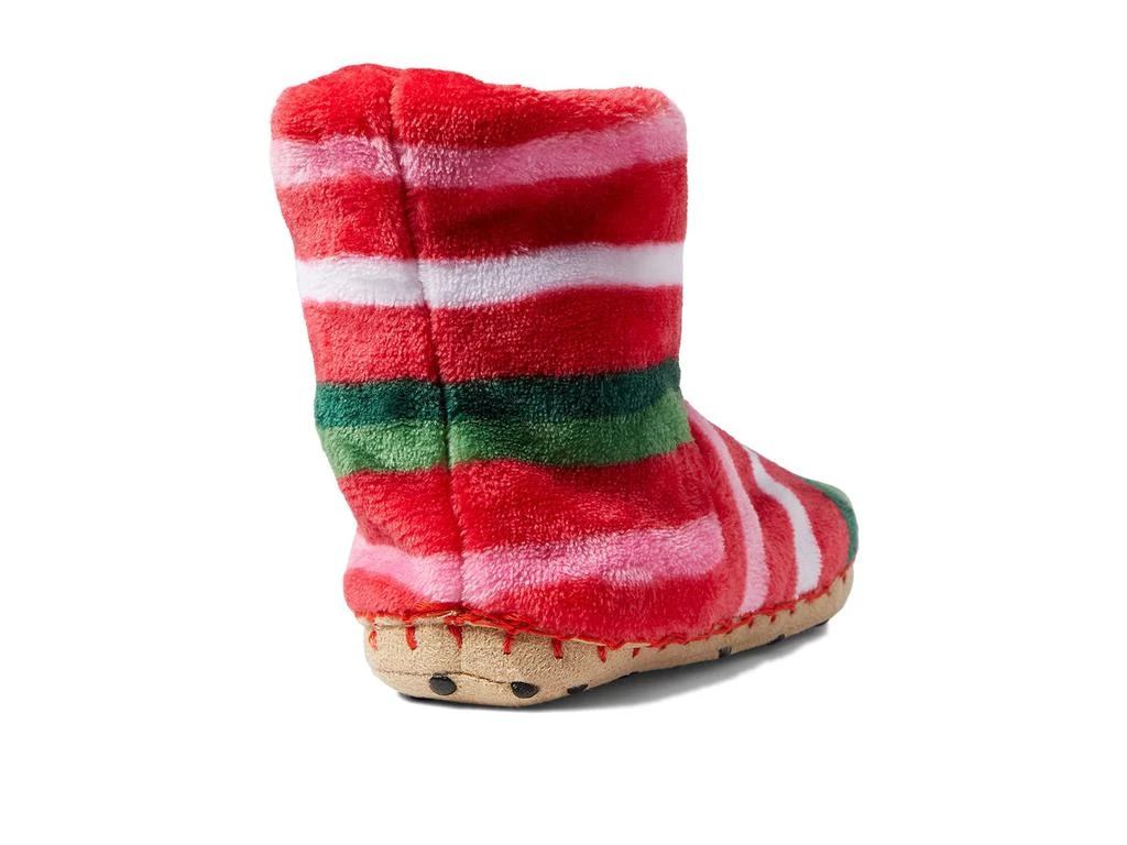 商品Hatley|Candy Cane Stripes Fleece Slippers (Toddler/Little Kid),价格¥83,第5张图片详细描述