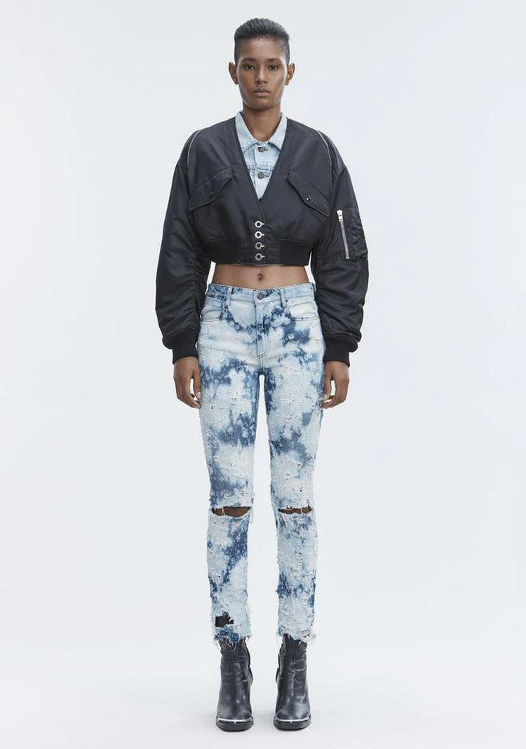 商品Alexander Wang|WHIPLASH DESTROYED JEANS,价格¥889,第1张图片