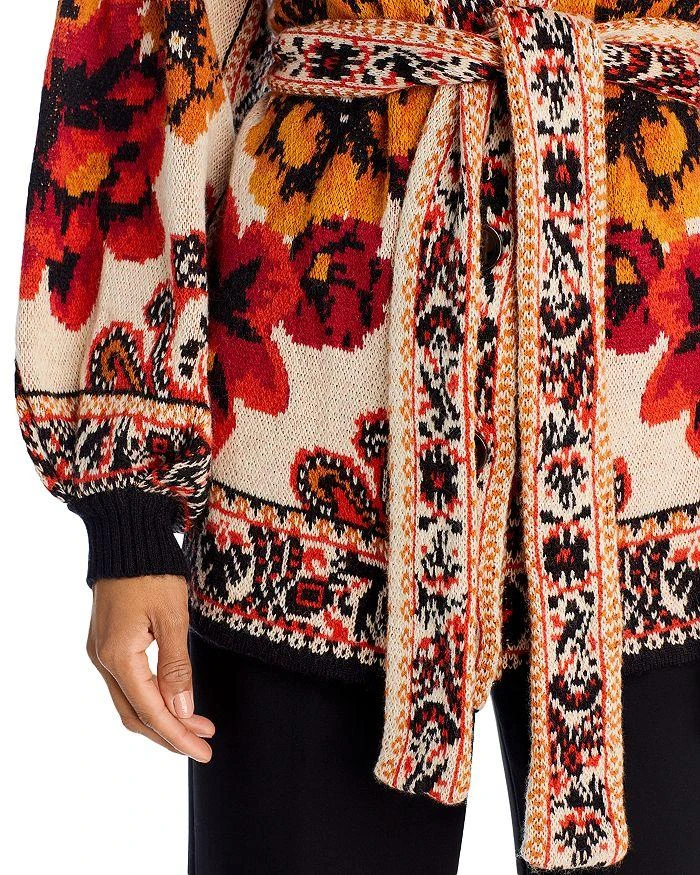 商品Farm Rio|Winter Tapestry Knit Cardigan,价格¥1199,第5张图片详细描述