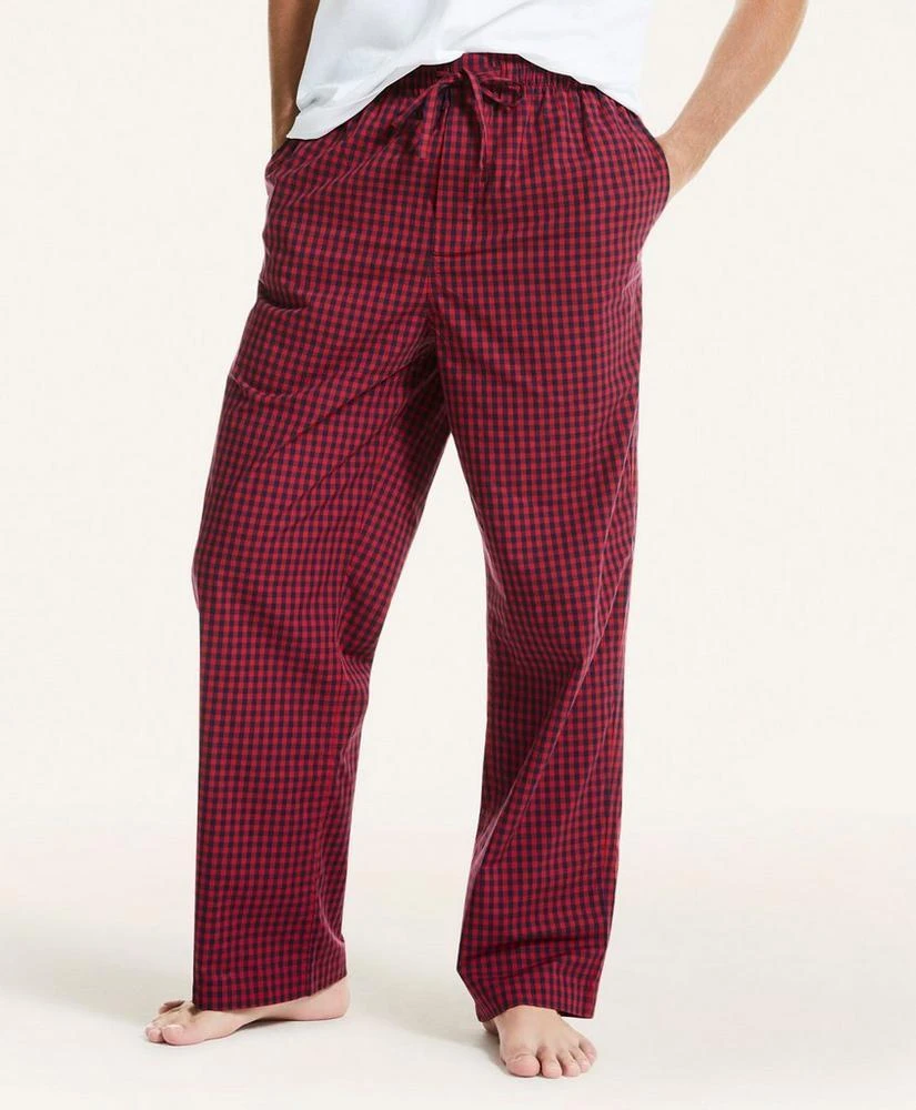 商品Brooks Brothers|Plaid Cotton Broadcloth Lounge Pants,价格¥165,第1张图片