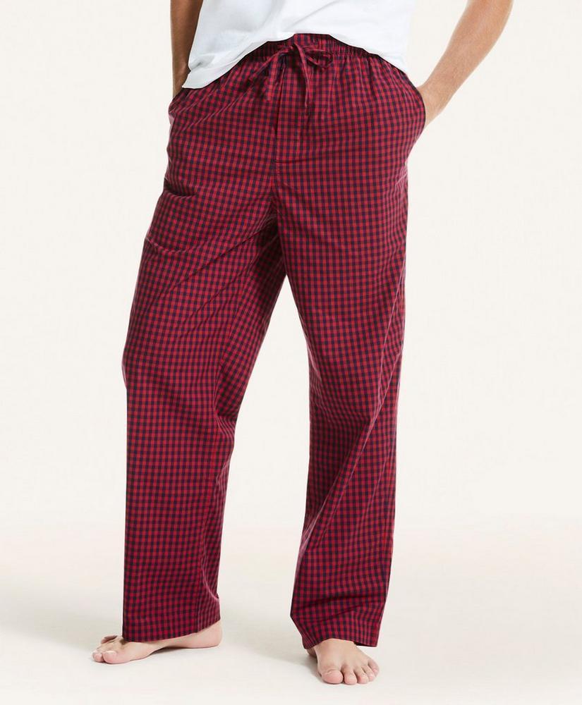 商品Brooks Brothers|Plaid Cotton Broadcloth Lounge Pants,价格¥148,第1张图片