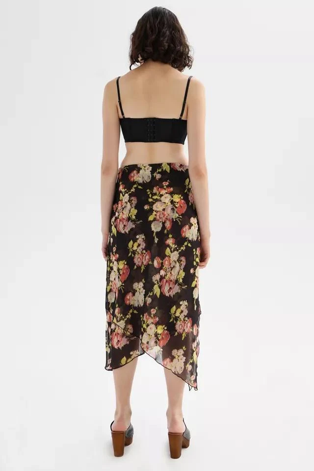 商品Urban Outfitters|UO Marisol Layered Floral Midi Skirt,价格¥75,第5张图片详细描述