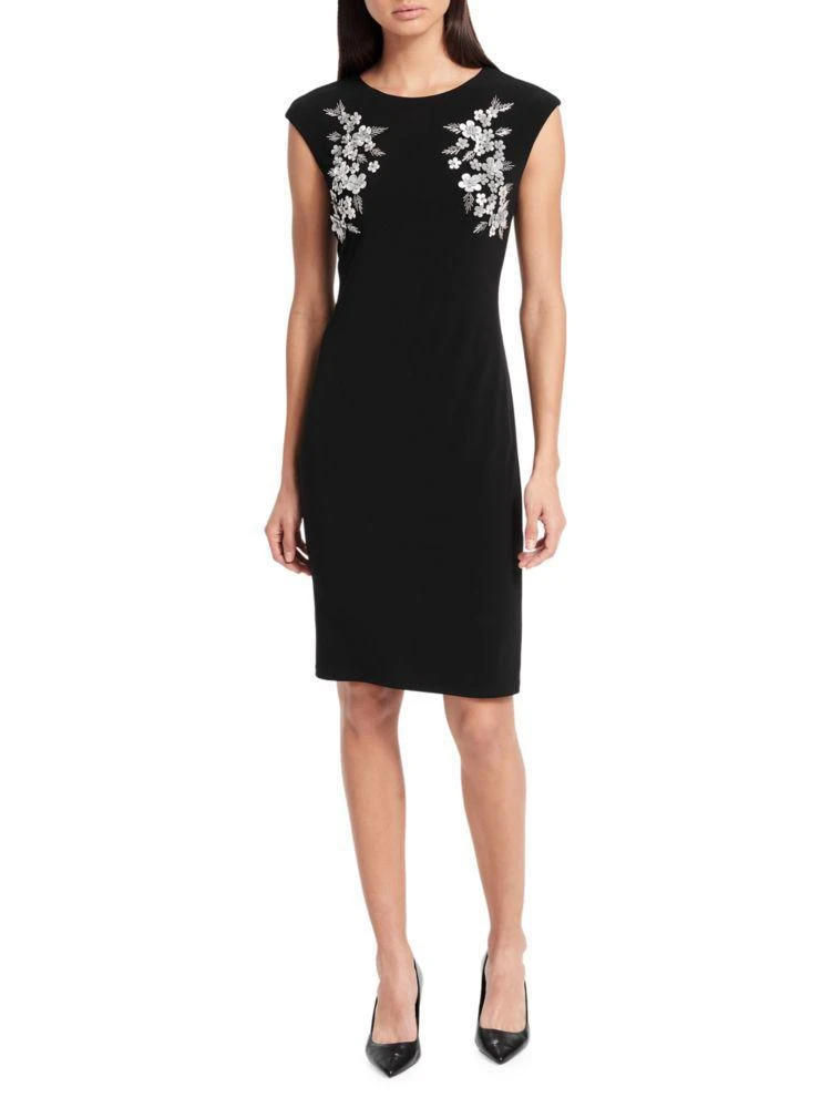 商品Calvin Klein|Floral Sleeveless Sheath Dress,价格¥475,第1张图片