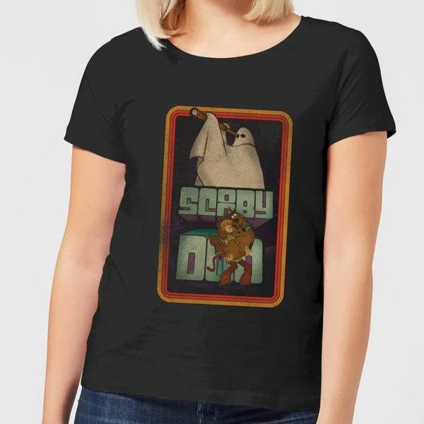 商品Original Hero|Scooby Doo Retro Ghostie Women's T-Shirt - Black,价格¥176,第1张图片
