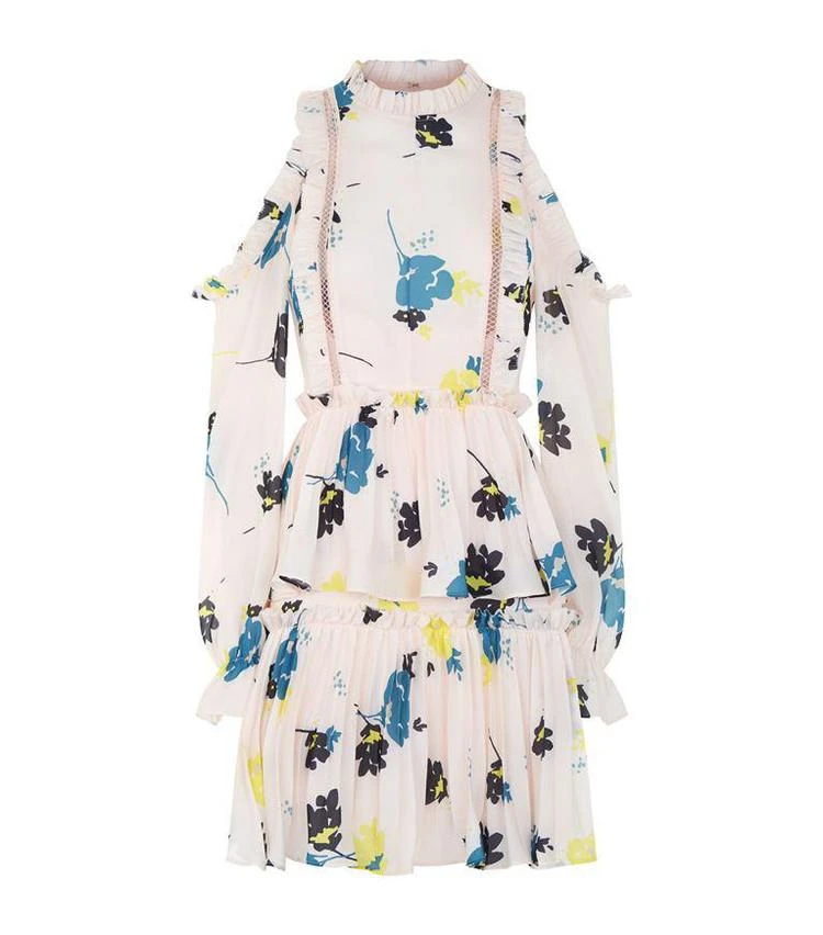 商品Self Portrait|Floral Cold Shoulder Mini Dress,价格¥3130,第1张图片