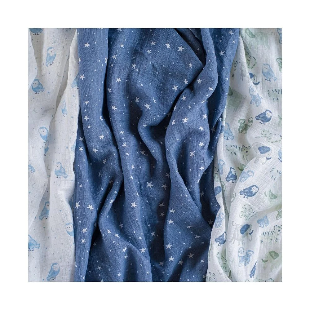 商品aden + anais|Baby Boys Printed Swaddle Blankets, Pack of 4,价格¥294,第4张图片详细描述