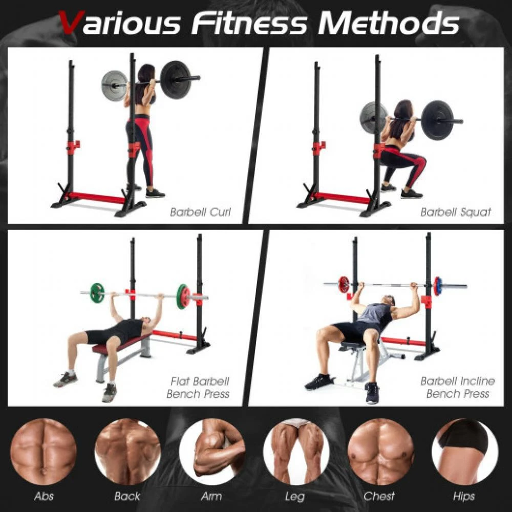 Adjustable Squat Rack Stand for Home Gym Fitness 商品