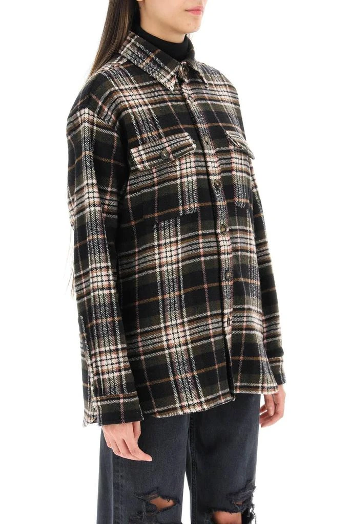 商品Isabel Marant|'EBBAZ' CHECKERED FLANNEL OVERSHIRT,价格¥1191,第3张图片详细描述