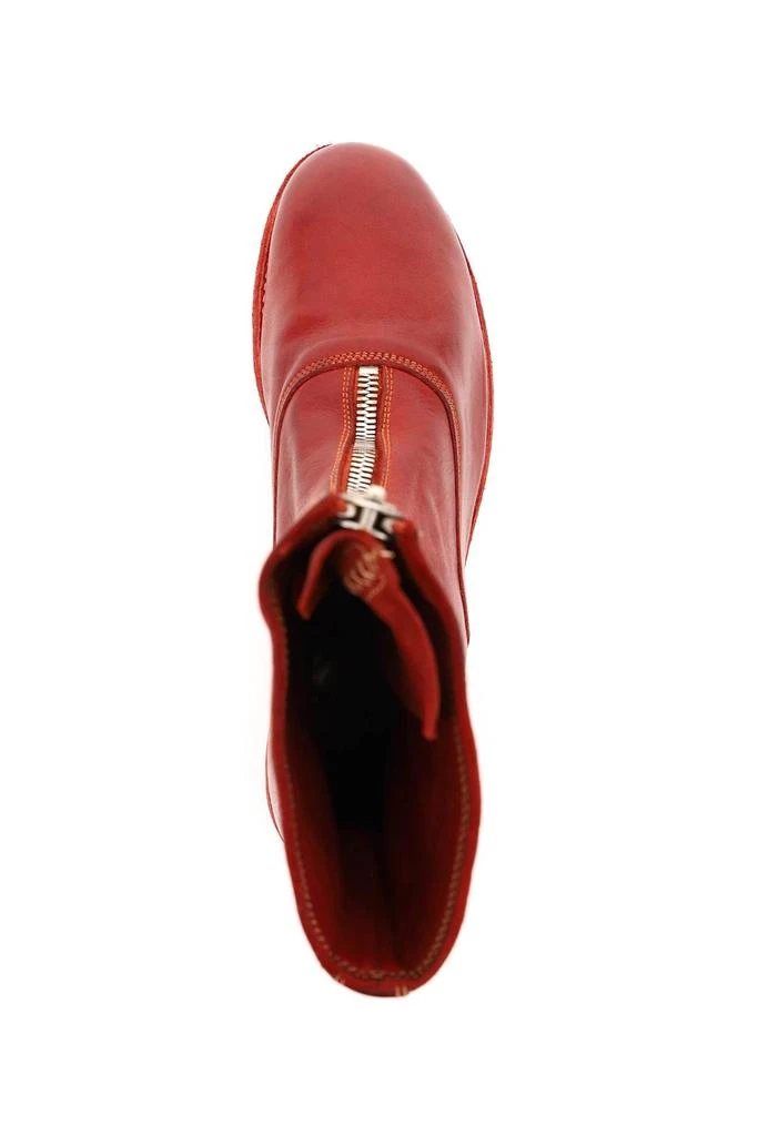 商品guidi|FRONT ZIP LEATHER ANKLE BOOTS,价格¥7882,第3张图片详细描述