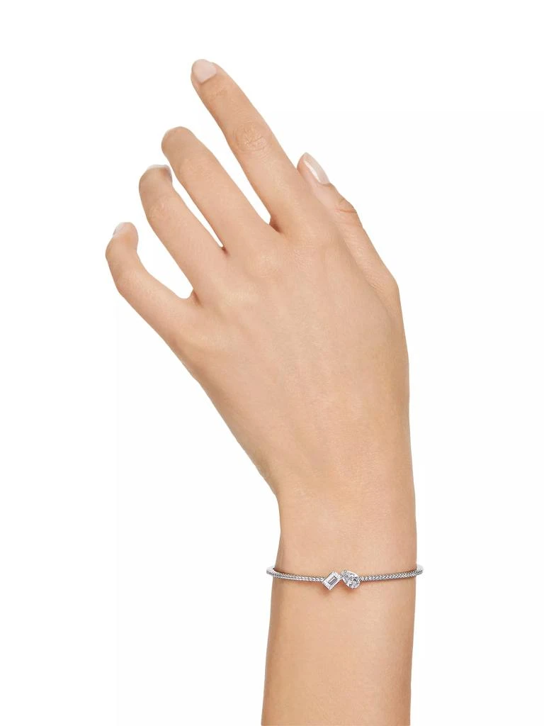 商品Swarovski|Mesmera Goldtone, Rhodium-Plated & Crystal Mixed Cuts Bangle,价格¥1115,第2张图片详细描述