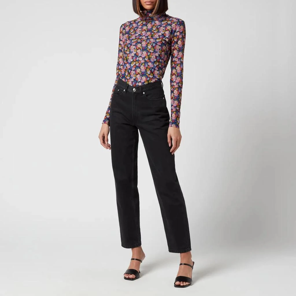 商品Paul Smith|PS Paul Smith Women's Mesh Long Sleeve Floral Top,价格¥509,第3张图片详细描述