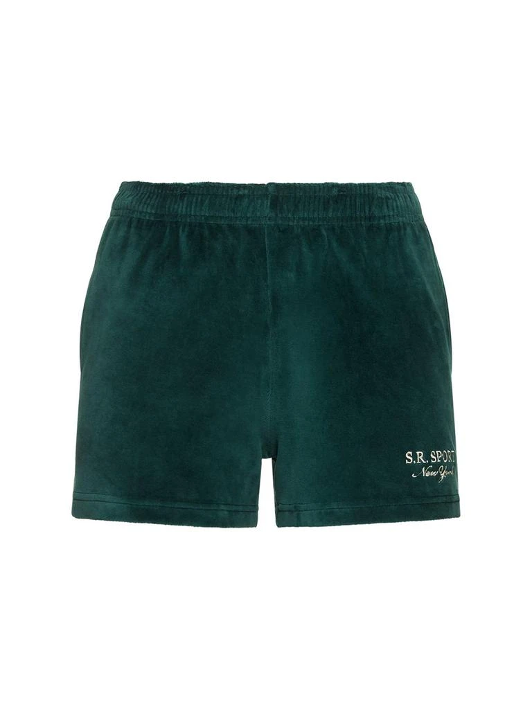 商品Sporty & Rich|Andy Velour Disco Shorts,价格¥475,第1张图片