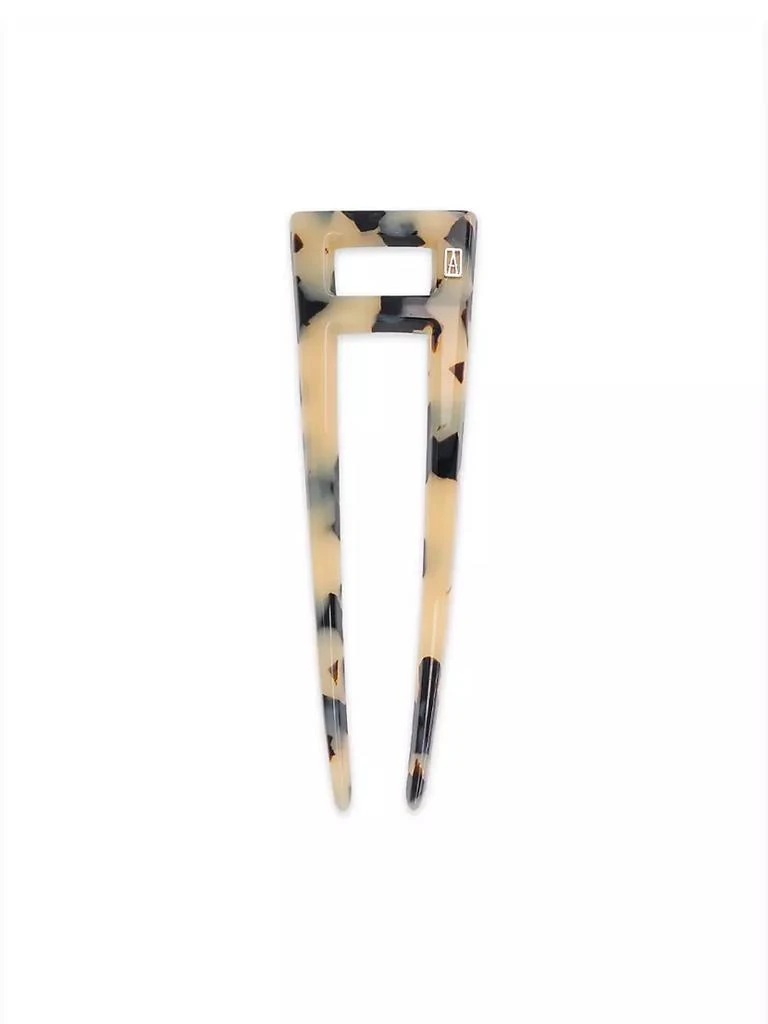 商品Alexandre de Paris|Positive Attitude Imprévu Tortoiseshell Hair Pin,价格¥524,第3张图片详细描述