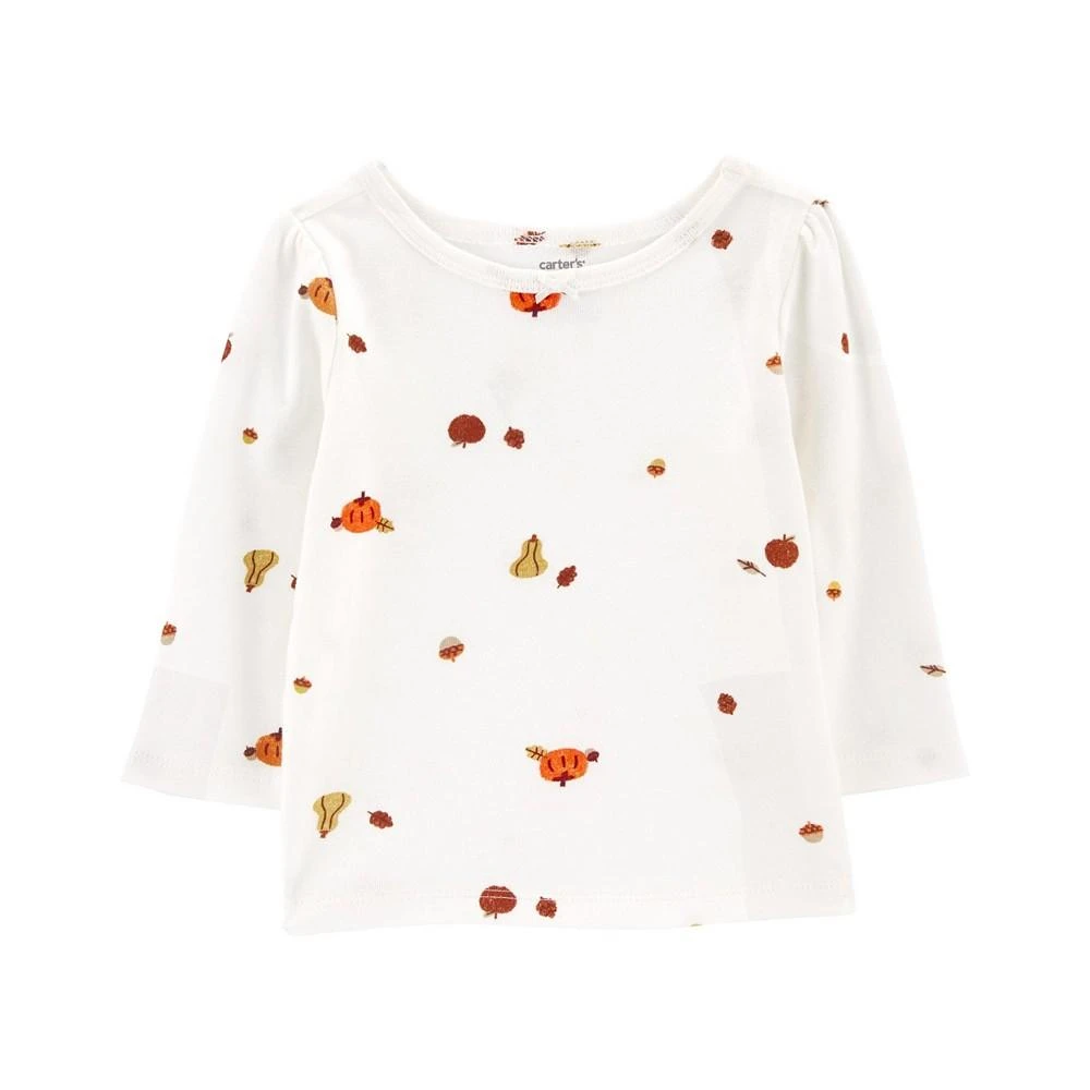 商品Carter's|Baby Girls Bodysuit, Jumper and Head Wrap, 3 Piece Set,价格¥128,第3张图片详细描述