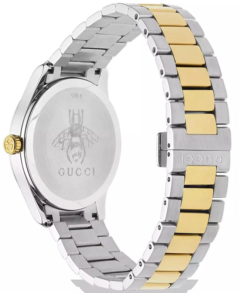 商品Gucci|Men's Swiss G-Timeless Two-Tone Stainless Steel Bracelet Watch 38mm,价格¥11226,第3张图片详细描述