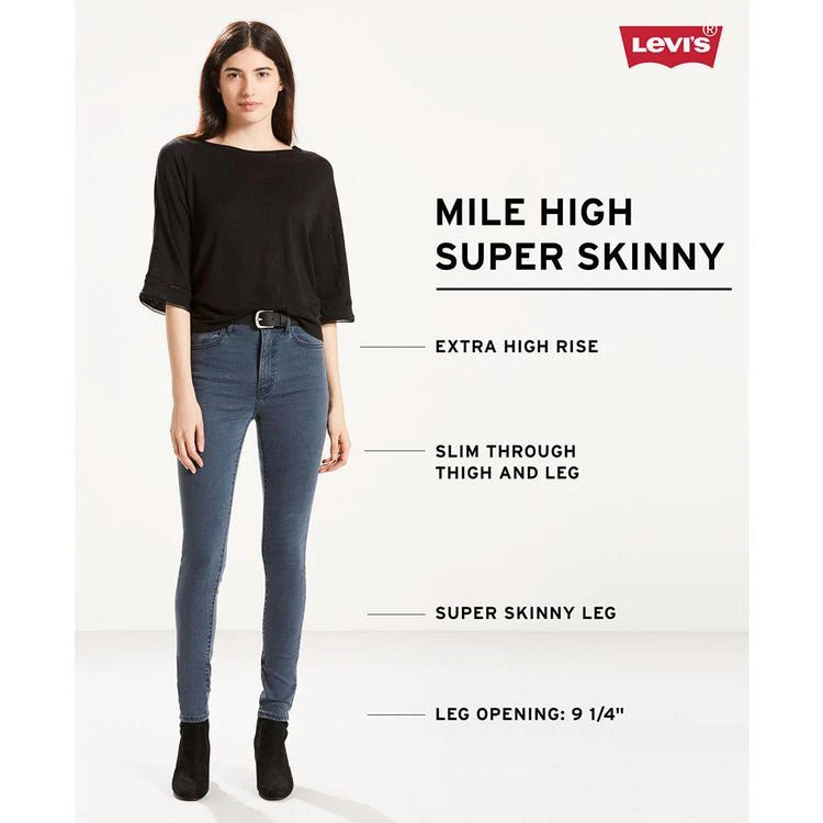 商品Levi's|高腰九分磨白牛仔裤,价格¥223,第4张图片详细描述