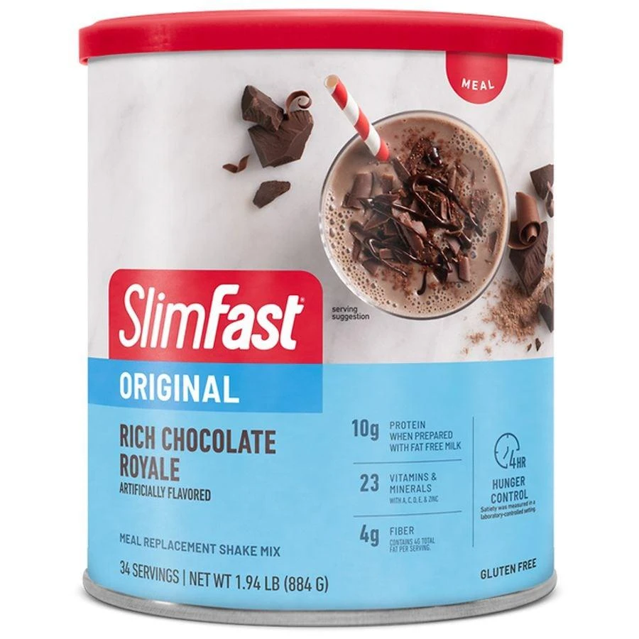 商品SlimFast|膳食纤维蛋白奶昔 巧克力味,价格¥74,第1张图片