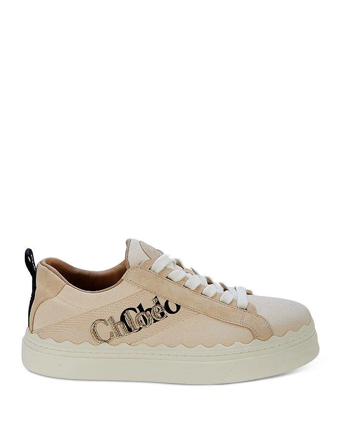 商品Chloé|Women's Lauren Logo Low Top Platform Sneakers ,价格¥1830,第2张图片详细描述