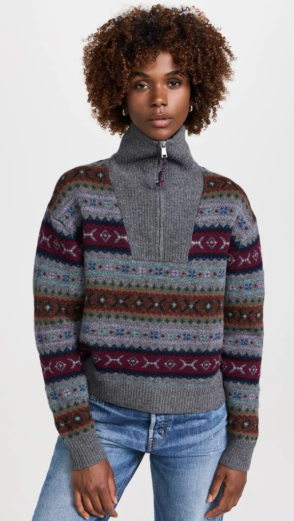 Fair Isle Half Zip Pullover 商品