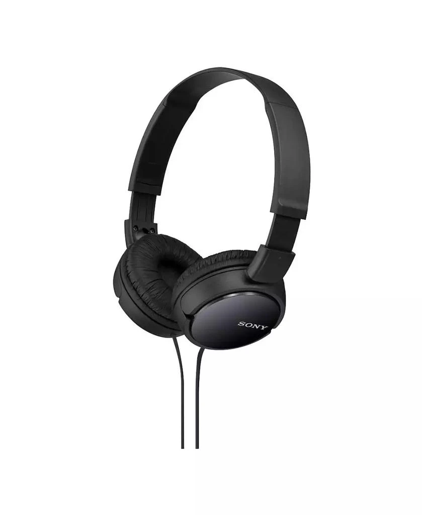 商品SONY|ZX110 Over-Ear Dynamic Stereo Headphones (Black),价格¥139,第1张图片