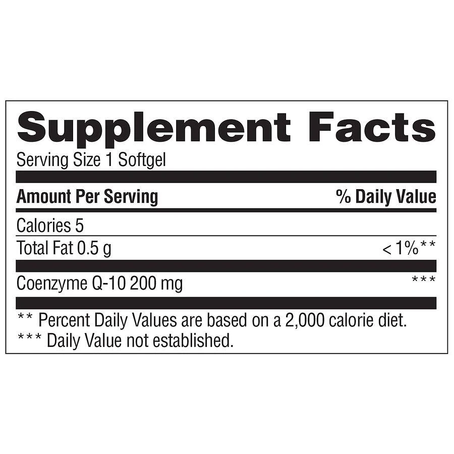 商品Walgreens|CoQ-10 200mg Softgels (60 days),价格¥256,第4张图片详细描述