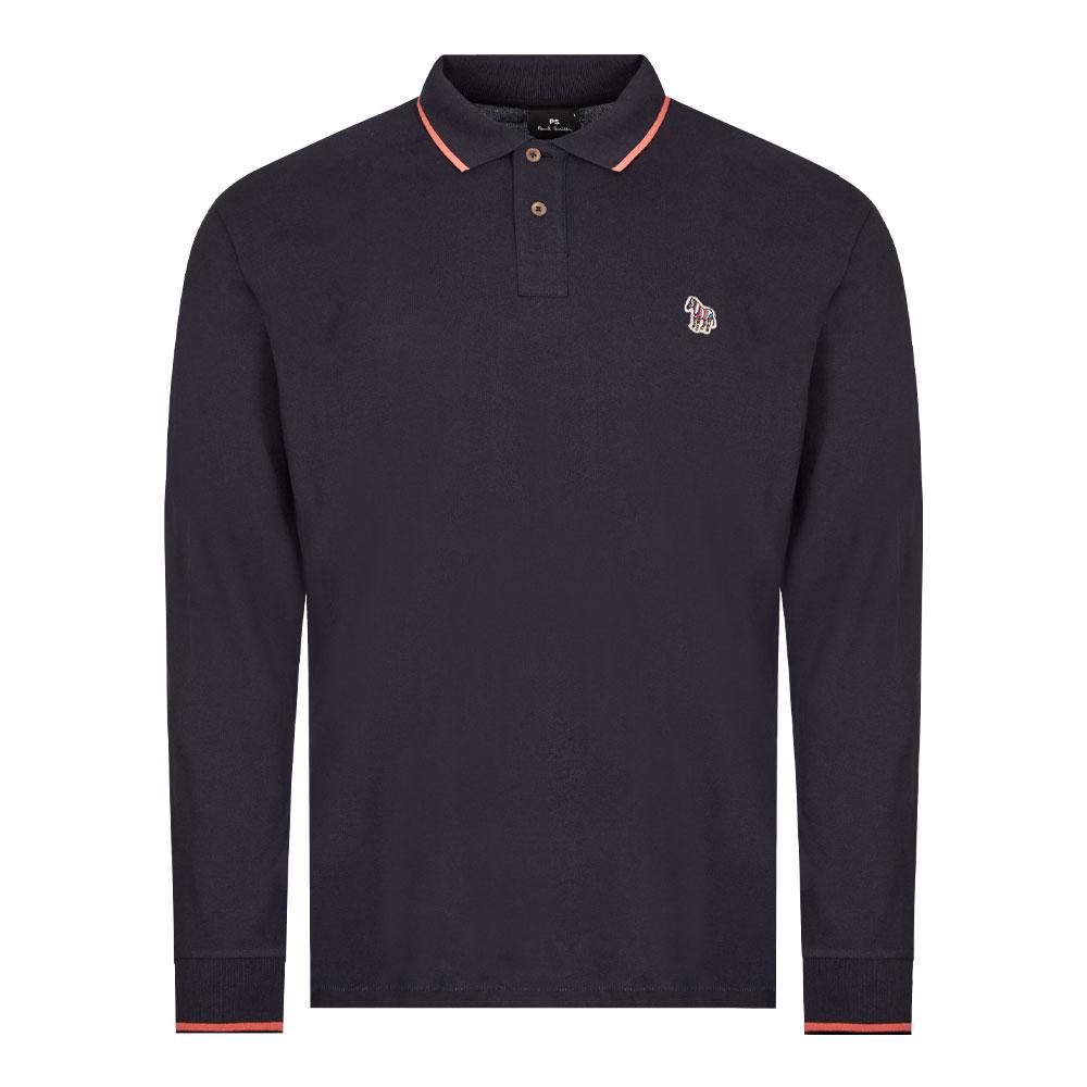 Paul Smith Long Sleeve Zebra Polo Shirt - Navy商品第1张图片规格展示