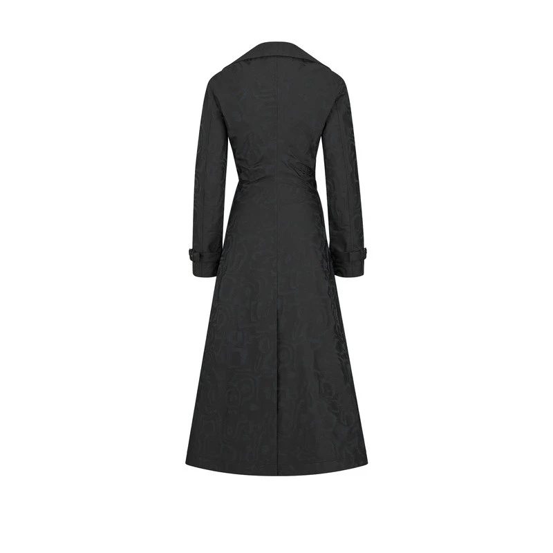 商品Dior|Dior 迪奥 女士黑色涤纶风衣,价格¥37423,第4张图片详细描述