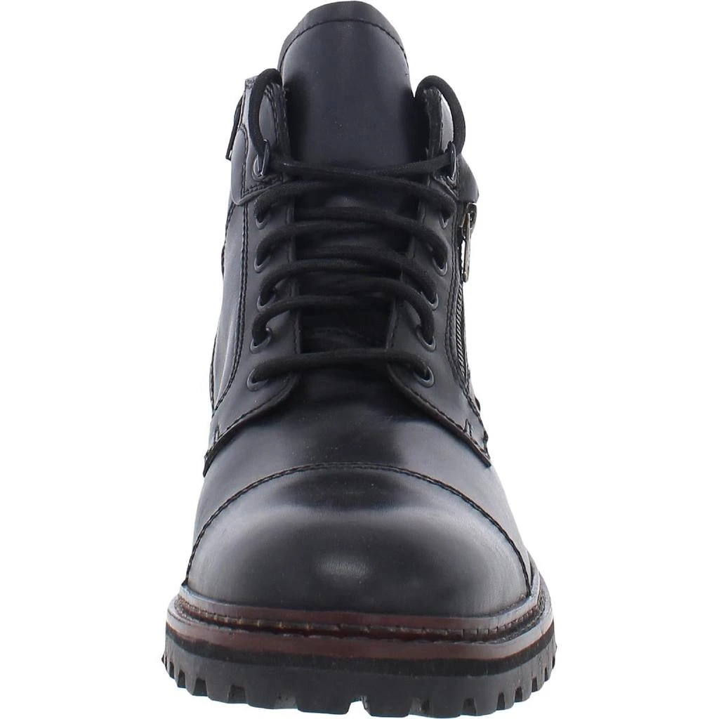 商品Steve Madden|Steve Madden Mens Shipper Leather Round Toe Ankle Boots,价格¥377,第3张图片详细描述